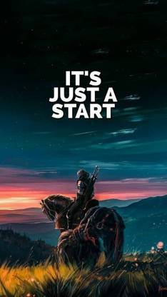 IT'S JUST START - MOTIVATION POSTER FOR ROOM Paper Print
