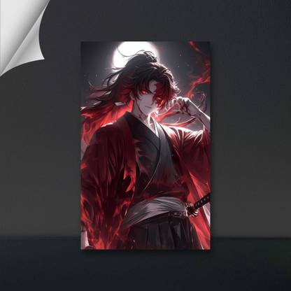 VIRGIN ARTS | YORIICHI TSUGIKUNI | SUN BREATHIN USER | DEMON SLAYER | ANIME | 300 GSM A4 FRAMED POSTER FOR WALL Photographic Paper