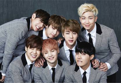 Poster BTS Music Is Proving Their Rising Popularity Music sl-16933 (Large Poster, 36x24 Inches, Banner Media) Fine Art Print