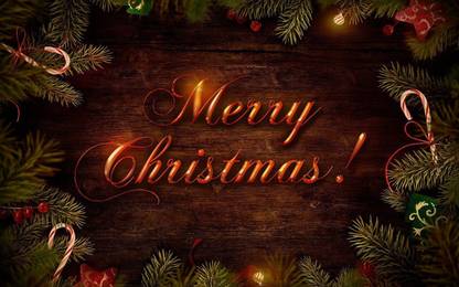 Merry Christmas High Quality Background Images Poster on fine art paper 13x19 Fine Art Print