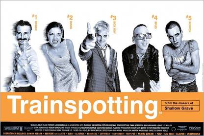 Trainspotting Film Score Poster ON GOOD QUALITY HD QUALITY WALLPAPER POSTER Fine Art Print