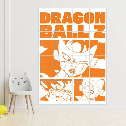 Dragon Ball Z: Goku, Vegeta, Frieza | 4x4 A4 Grid Poster | Paper Print