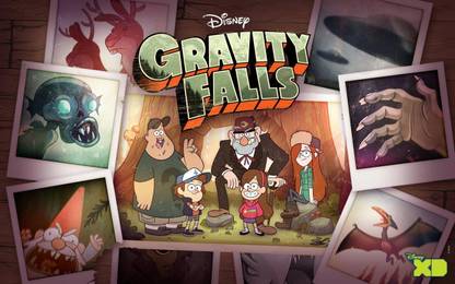 Poster Tv Show Gravity Falls (Large Print, 36x24 Inches, Banner Media, Multicolor) Fine Art Print