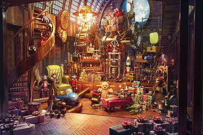 winter christmas background new year Poster, Wallpaper Paper Print