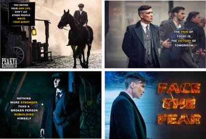 Peaky Blinders HD Motivational Wall Poster with Inspirational Quotes Photographic Paper