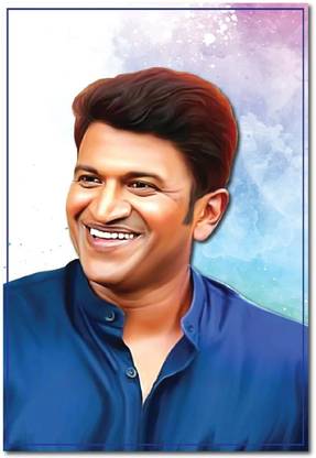 Puneeth Rajkumar wall poster Fine Art Print