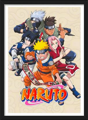 Naruto x Sasuke x Kakashi x Iruka | Naruto Frames & Posters | Anime Paper Print