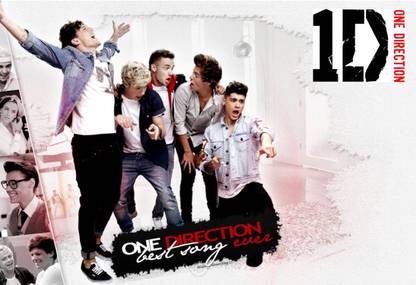 Poster One Direction Design sl-13455 (LARGE Poster, 36x24 Inches, Banner Media, Multicolor) Fine Art Print