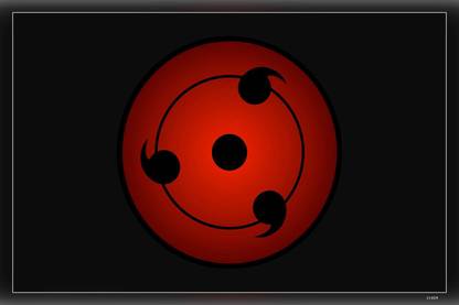 Naruto Shippuden Sharingan Mangekyou Sharingan Anime Naruto Matte Finish Poster Paper Print