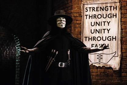 Movie V For Vendetta ON FINE ART PAPER HD QUALITY WALLPAPER POSTER Fine Art Print