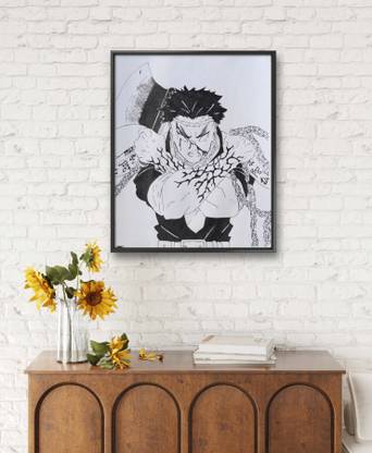 DEMON SALYER I GYOMEI HIMEJIMA I HASHIRA I HANDMADE ART I A3 3D Poster