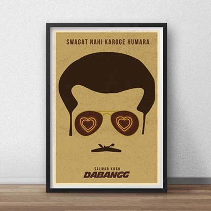 Salman Dabangg Framed Poster Paper Print