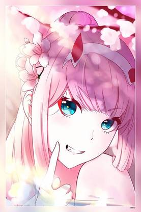 Darling In The Fran Xx Zero Two Hiro Zero Two Matte Finish Poster P-14972 Paper Print