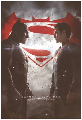 Batman vs Superman Movie Wall Poster A3 Size Photographic Paper