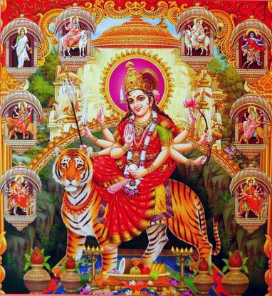 Durga Maa Images Free Download Matte Finish Wall Poster Paper Print