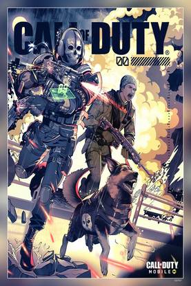 Simon Ghost Riley Cod Mobile Call Of Duty Call Of Duty Mobile Ghost Codm Ghost Codm Leg Matte Finish Poster Paper Print