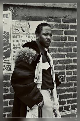 Kendrick Lamar Kendrick Lamar Duckworth An American Rapper Songwriter And Record Producer Matte Finish Poster P-2556 Paper Print