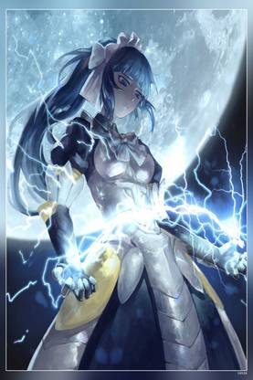 Overlord Anime Gamma Narberal Thunderbolt Moon Ndmso Matte Finish Poster Paper Print