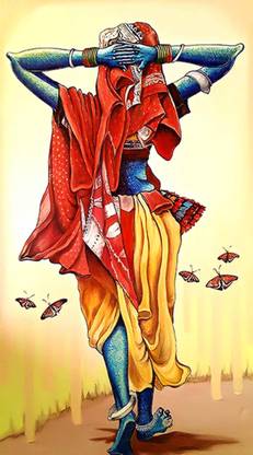 Self Adhesive UV Coated High Resolution Vinyl Print – Women Poster – P444 Fine Art Print