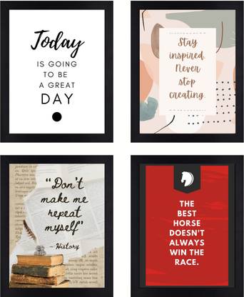 Motivational Quotes Paper Print