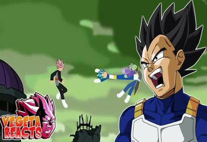 Poster Vegeta Vs Goku Black Rematch Dragon Ball Super sl-18530 (Large Poster, 36x24 Inches, Banner Media) Fine Art Print