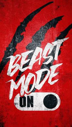 BEAST MODE ON - WALL POSTER 250GSM Paper Print