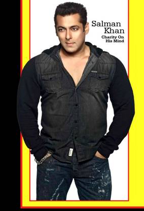 Poster Salman Khan Charity Of His Mind sl-18064 (Wall Poster, 13x19 Inches, Matte Paper) Fine Art Print