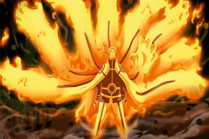 Chakra Unleashed: Vibrant Animated Naruto Poster: on 300gsm Best Quality Paper with Gloss Lamination (Unframed) With 3M Original Double Side Tape for Easily Stick Photographic Paper