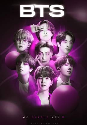 Bts Army Bangtan Boy V suga J-Hope Jungkook Jin Jimin Rm Photo Poster_bts5_3 Paper Print