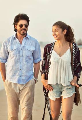 Style Shahrukh Alia Bhatt Dashing Photo Wall Poster Print on Art Paper 13x19 Inches Paper Print