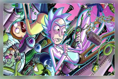 Rick And Morty Virtual Rick Ality Best For Matte Finish Poster Paper Print
