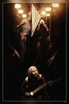 Silent Hill Revelation Horror Flashlight Pyramid Head Matte Finish Poster Paper Print