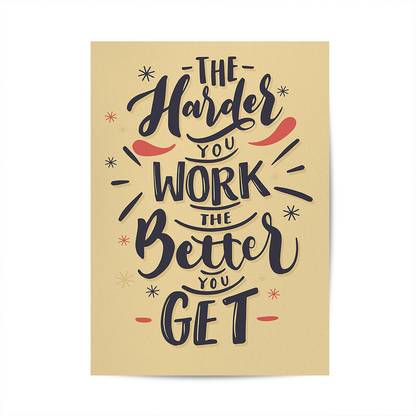 Motivational Thought Printed Poster For Room Decoration| Paper Print
