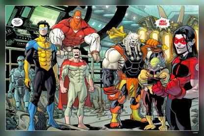 Invincible Animated Superhero Tv Series Matte Finish Poster Paper Print