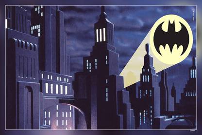 Gotham City Background Batman T V Series Matte Finish Poster Paper Print