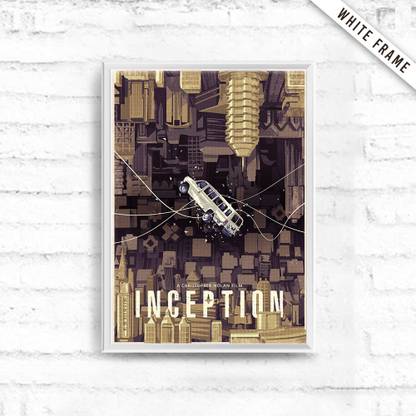 The Kick�� Inception Tribute Poster White Frame Photographic Paper