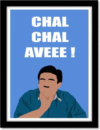 Jethalal Framed Poster for Room & Office (10x13 inch), Taarak mehta ka ooltah chashma poster Paper Print