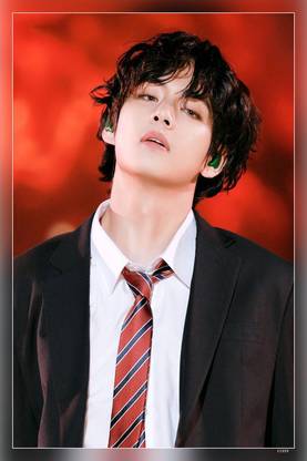 V Kim Taehyung Bts K-Pop Music Boy Band Matte Finish Poster Paper Print
