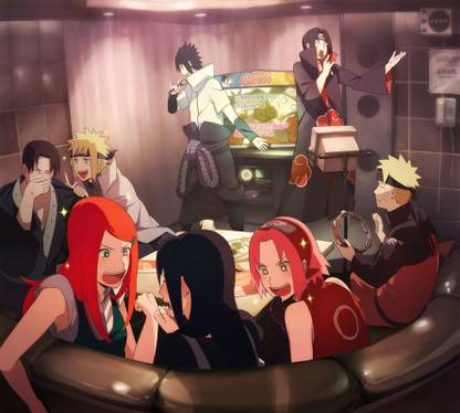 Poster Fugaku Uchiha Itachi Uchiha Kushina Uzumaki Mikoto sl-17188 (Wall Poster, 13x19 Inches, Matte Paper) Fine Art Print