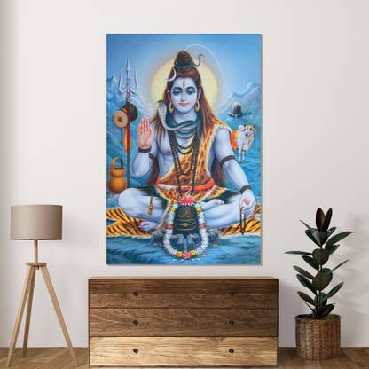 Lord Shiva Wall Art - Mahadev Posters for Peaceful Spiritual Spaces Paper Print
