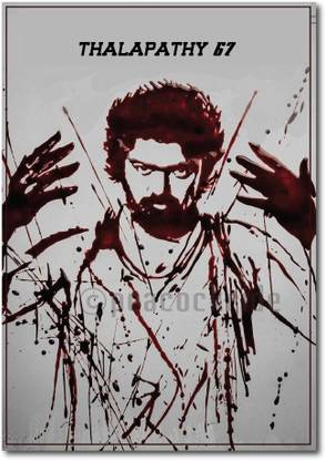 Thalapathy 67 I Vijay I Tamil Cinema Wall Poster A3 Fine Art Print