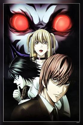 Death Note Yagami Light Anime Lawliet L Matte Finish Poster P-13070 Paper Print