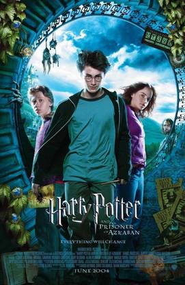 Poster Harry Potter & The Prisoner Of Azkaban sl-12994 (LARGE Poster, 36x24 Inches, Banner Media, Multicolor) Fine Art Print