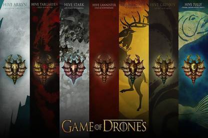 Iron Throne Ascendance: Epic Game of Thrones Wall Art: on 300gsm with Gloss Lamination (Unframed) With 3M Orginal Double Side Tape for Easily Stick Photographic Paper