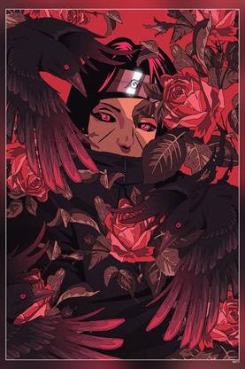 Naruto Uchiha Itachi Uchiha Clan Anime Boys Matte Finish Poster P-9877 Paper Print