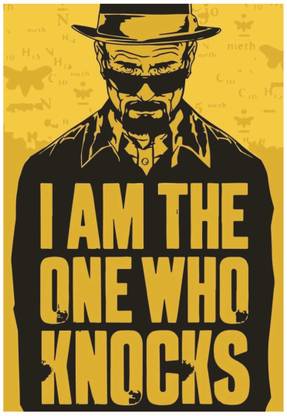 Breaking Bad Walter White I Am The One Who Knocks Quote Wall Poster A3 Size Photographic Paper