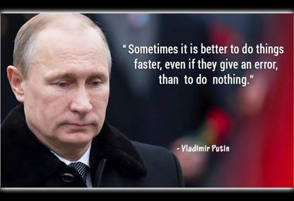 Poster Vladimir Putin Quotes sl-13946 (Wall Poster, 13x19 Inches, Matte Paper, Multicolor) Fine Art Print