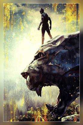 Black Panther Marvel Matte Finish Poster P-14254 Paper Print
