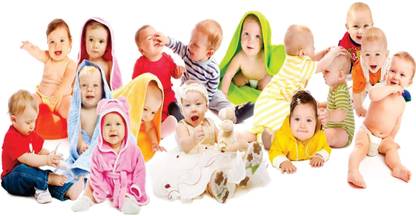 Cute Baby Wall Poster for Pregnant Women and Home Decor (Portrait 12x18 Inches, 300 gsm thick paper with gloss lamination) Photographic Paper