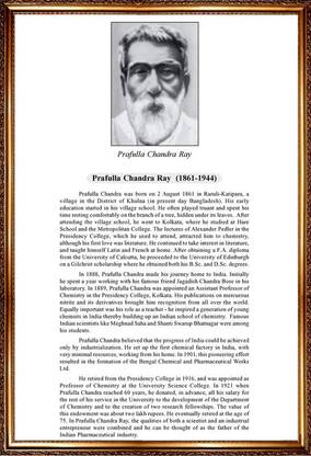 Poster Famous Scientists Prafulla Chandra Ray sl-12902 (Wall Poster, 13x19 Inches, Matte Paper, Multicolor) Fine Art Print